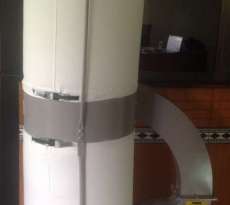 เครื่องดูดเก็บฝุ่น กรองฝุ่น DC222   2 แรงม้า Air 2,600 QM./hr.  2 Filters 2.0 ตรม. Flex. hose 4 incs X 2 ท่อ