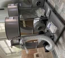 เครื่องดูดเก็บฝุ่น กรองฝุ่น DC222   2 แรงม้า Air 2,600 QM./hr.  2 Filters 2.0 ตรม. Flex. hose 4 incs X 2 ท่อ
